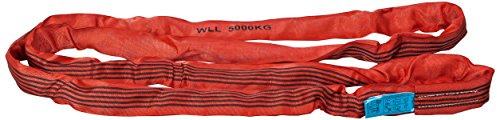PLANETA B00506 Rundschlingen nach DIN EN 1492-2 mit Doppeltem Schutzschlauch, Polyester, 5 kg Tragfähigkeit, 6 m Umfanglänge, Rot