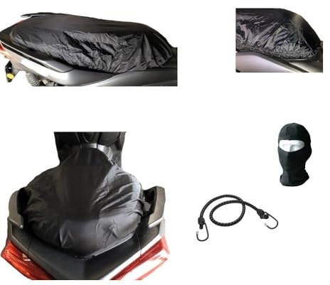 Funda de Asiento para Harley-Davidson DYNA 1450 SUGLIDE Custom para sillín, Funda de Asiento Oxford tamaño L-XL 120 x 75 cm, Universal para Motocicleta, Color Negro