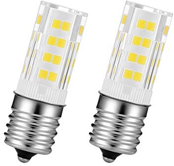 Whirlpool Microwave Lights Under Hood E17 Base - LED Bulb 125V Fits Maytag Kenmore GE Amana Over The Range Microwave - Pack of 2 (3W, Daylight White)