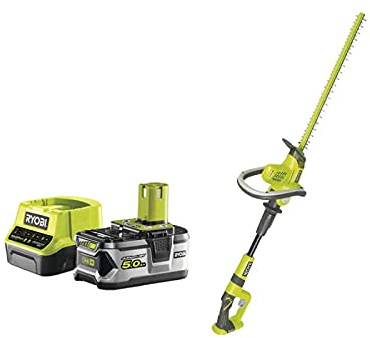 Pack RYOBI Taille-Haies sur Bras articulé 18V One+ OHT1850X - 1 Batterie 5.0Ah - 1 Chargeur Rapide 2.0Ah RC18120-150