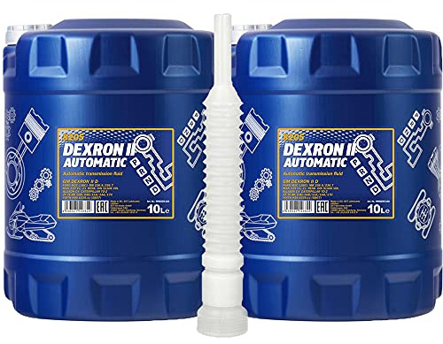 2 x 10 Liter, MANNOL 8205 Dexron II Automatic ATF Getriebeöl rot (3,00€/Liter)
