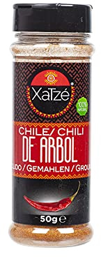 XATZE Chile de Arbol Molido, 50g