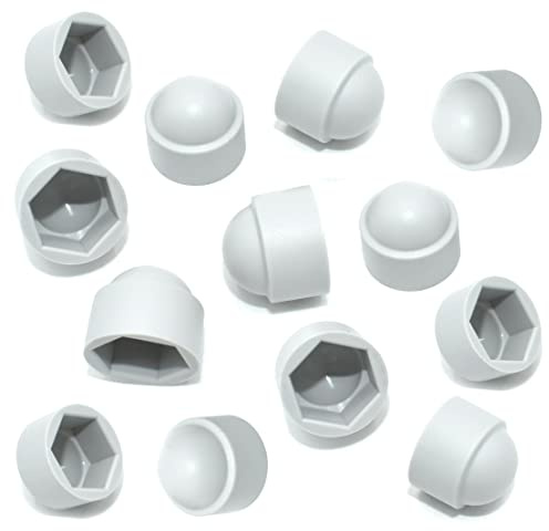 TERF® M16 - Coperchio per dado esagonale in plastica M16 (chiave da 24 mm) per dadi e bulloni di protezione esagonale, confezione da 10 pezzi