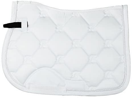 Bates All Purpose Saddle Pad Pony White