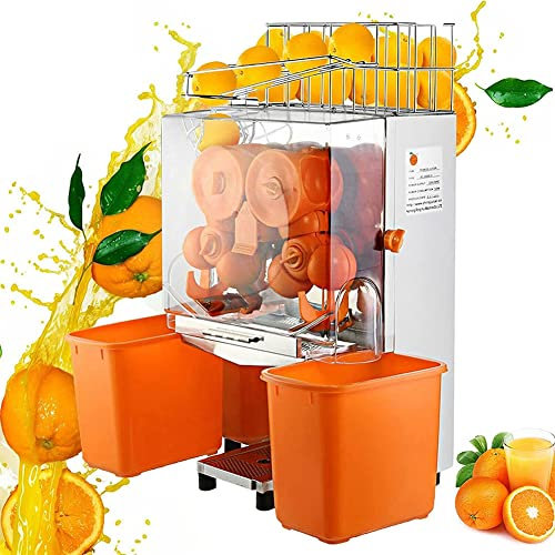 Machine Commerciale, Presse-Agrumes Automatique, 120 W, extracteur de jus d'orange à Mastication Lente, 20 pièces/Min, Distributeur de jus de Boisson pour jus d'orange, Agrumes, pa