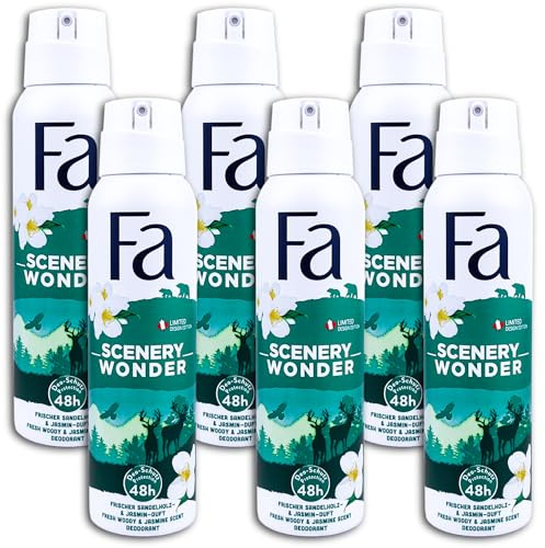FA 6 er Pack Deospray Scenery Wonders Deodorant Deo 6 x 150 ml