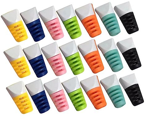 Homoyoyo USB Cable Sleeve Charging Cable Protectors Cord Protectors ABS PVC Material Flexible Easy-To-Apply Protective Sleeves for Desk Home Office Charging Stations