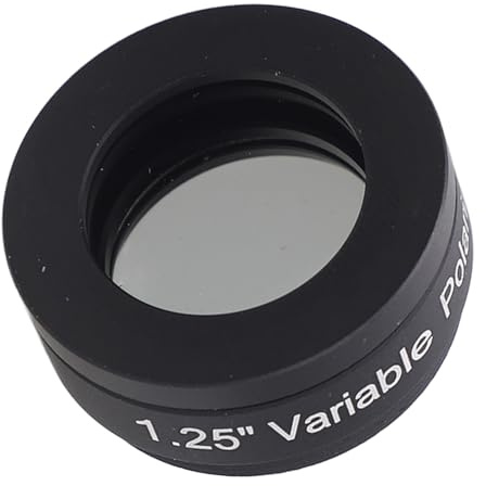 Teleskop-Polarisationsfilter, Teleskopfilter 1,25 Zoll Variabler Polarisationsfilter für Astronomisches Teleskop-Okular, Gewindegröße: M28,6 X 0,6 Mm