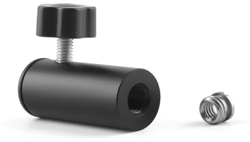 Fcuajdkq Accesorios de conversión de soporte tubo de extensión de pie de micrófono para adaptador de tubo de soporte de escritorio con tornillo 1/4