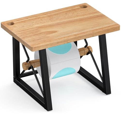 THYGIFTREE Neuer Etikettenhalter für Rollen- und Leporello-Etiketten, Thermoaufkleber, kompatibel mit allen Thermo-Etikettendruckern