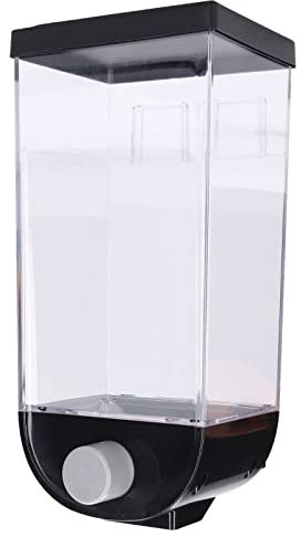 Naroote Rice Dispenser, Candy Dispenser Cereal Dispenser Wall Mounted Laundry Beads Dispenser Square Grain Dispenser Rice Container for Kitchen Laundry (Narootegr4zsubmec-12)
