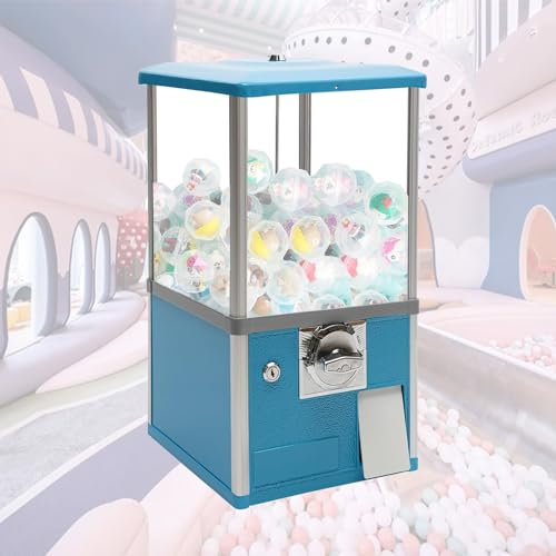 CASEGO Süßigkeitenautomat Kleiner Automat Münzautomat Kaugummiautomat Kann Halten (Blue)