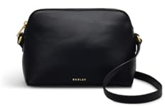 RADLEY Bow Street Women's Small Leather Ziptop Crossbody Bag, Black