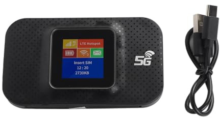 Culnflun 4G Portable WiFi, Routeur Couleur 150mbps avec Emplacement pour Carte Micro Sim, Prend en Charge la Connexion Simultanée de 10 Appareils, Fournit Une Connexion Internet Haut Débit (Noir)