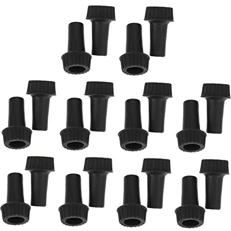 Angoily 20pcs Replacement Lamp Knobs Black Plastic Socket Extension Turn Twists Knobs for Electrical Lighting Repair