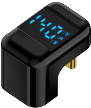 Generisch Adaptador tipo C de ángulo de 180 grados | Adaptador de pantalla digital tipo C de 40 Gbps | 8K 60 Hz adaptador tipo C para uso diario, hogar