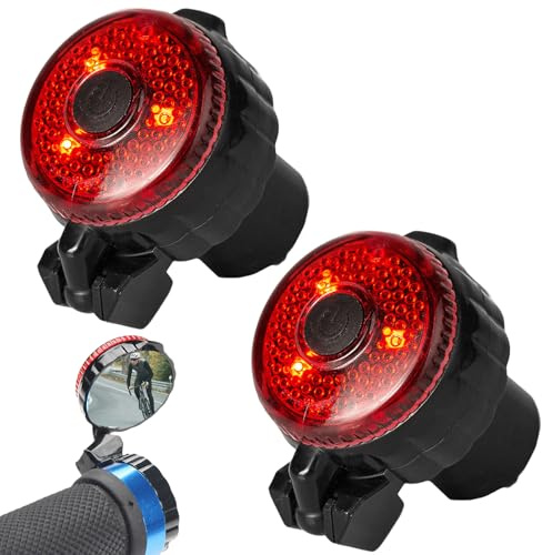 2 Stück Fahrradspiegel für E-Bike, 360° Verstellbar Fahrradspiegel Klappbar, Fahrrad Rückspiegel Spiegel Klein, HD Drehbar Rückspiegel Fahrraddspiegel für Lenker Rennrad 16-22 mm