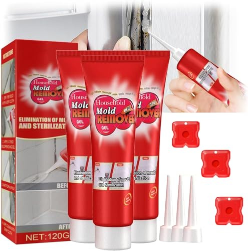 MavChanolia Haushaltsschimmelentfernungsgel, Glass Guard Schimmelentfernungsgel, Haushaltsreinigungsgel für Dusche, für Waschmaschine, Kühlschrank, Badezimmer, Dusche