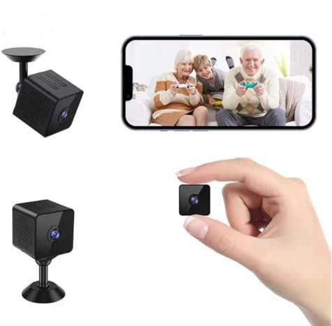Mini Cámara Espía 1080P con Visión Nocturna y Detección de Movimiento - Cámara Oculta Inalámbrica, Pequeña y Discreta, Ideal para Seguridad en Casa, Oficina, Niñera y Vigilancia Remota