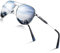 DADA-PRO Sonnenbrille Herren Polarisiert Pilotenbrille Damen Metallrahmen Retro Fliegerbrille UV400 Schutz Polarized Sunglasses Men Women (Silber/Verspiegelt)