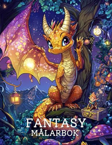 Fantasy Målarbok: Magiska illustrationer för fantasiälskare