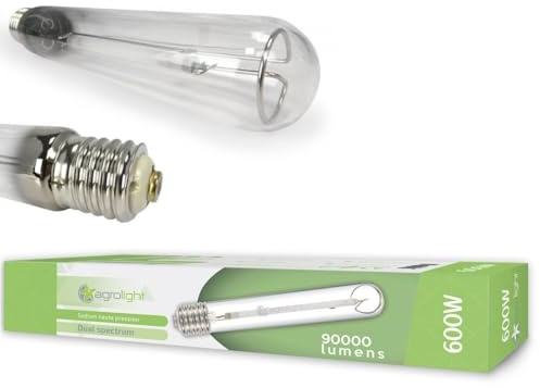 AGROLIGHT Lampe HPS 600W Double Spectre Haute Pression Sodium 90000 Lumens Croissance et Floraison