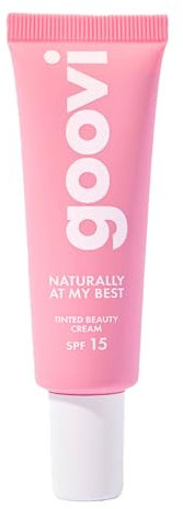 GOOVI Naturally At My Best Tinted Beauty Cream - Crema giorno colorata con SPF 15 - Crema BB naturale per tutti i tipi di pelle, idratante, copertura e cura in uno - 30 ml