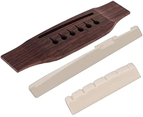Linkshänder-Akustikgitarren-Steg und Schlitz-Sattelmutter, Gitarrenbauer-Werkzeug