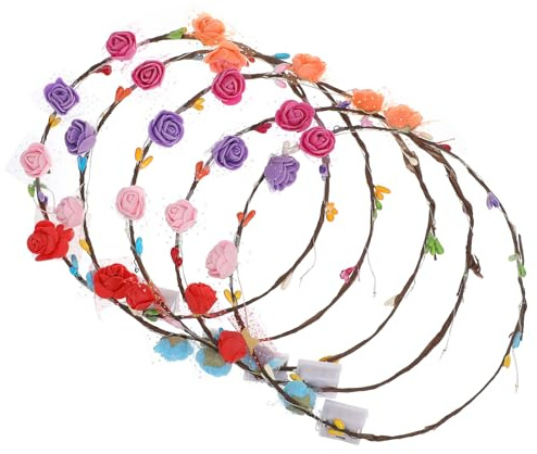 LIFKOME 5 Stück-pack Beleuchtetes Haarband Kinder mit LED Kopfschmuck Sicher und Bequem Papier und Elektronik Einzigartiges Design für Kostümpartys und Reisen Zufälliger Stil