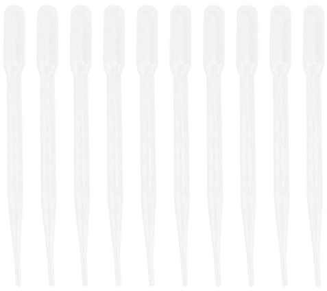 TOPBATHY Absorbente de Medicamentos para Acuarios 10 Piezas, Tubos de Plástico de 3 Ml para Alimentación Precisa de Camarones, Corales y Guppys, Herramientas para Suministros de Mascotas
