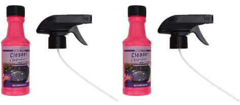 Haofy Cleaning Supplies,2 Pack Grill Cleaner Spray Kitchen Appliances Duty Degreaser Removes Grease Grime for Kitchens Countertops Ovens Appliances BBQ Grills Griddles Cookware Tackles (120ml*2)