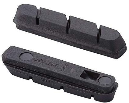 BBB Bremsschuhe Rennrad Ersatzbeläge Roadstop BBS-03C, Schwarz, 4er Set, 2.905.730.321