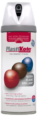 Plasti-kote Premium-Sprühfarbe-Gloss White