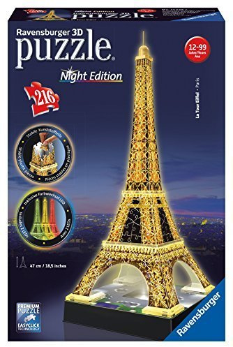 Ravensburger Eiffel Tower - Night Edition - 3D Puzzle (216-Piece) by Ravensburger
