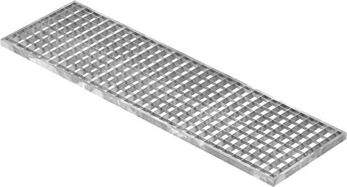 Fenau - 290 x 990 x 20 mm - Gitterrost, MW: 30/30 mm, verzinkt, Rost für Zarge: 300 x 1000 x 23 mm, Bau-Normrost für Lichtschacht