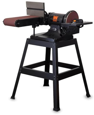 WEN 6508 6 x 48 in. Belt and 9 in. Disc Sander with Stand