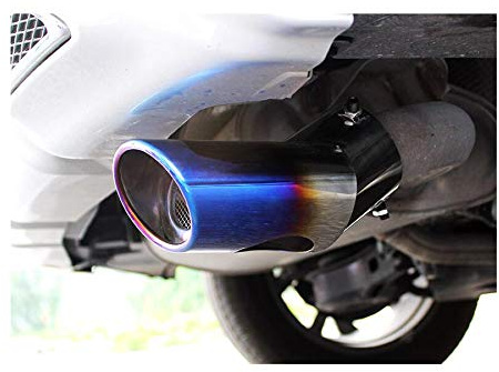 1pcs Blue Stainless Steel Exhaust Tail Rear Muffler Tip Tailpipe Trim For Honda CRV CR-V 2012 2013 2014 2015 2016 2017 2018 2019 2020 2021 2022