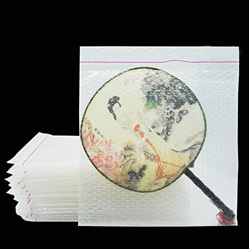 25 Stück transparente, selbstklebende Luftpolsterbeutel, hohe PQ 30,5 x 30,5 cm, Schutzfolie, doppelwandige Dämpfungsbeutel zum Umzug, Versand und Verpacken