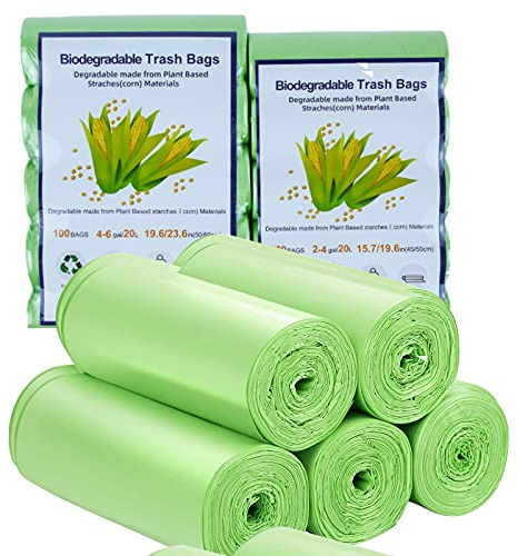 Müllbeutel, biologisch abbaubar, Müllbeutel, 100 Stück (15 Liter)