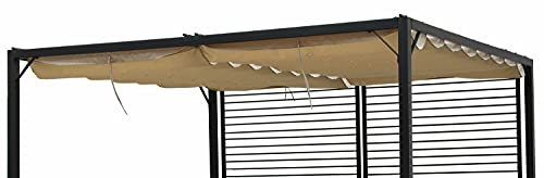 GRASEKAMP Qualität seit 1972 Ersatzdach für Flachdachpergola Venecia Beige