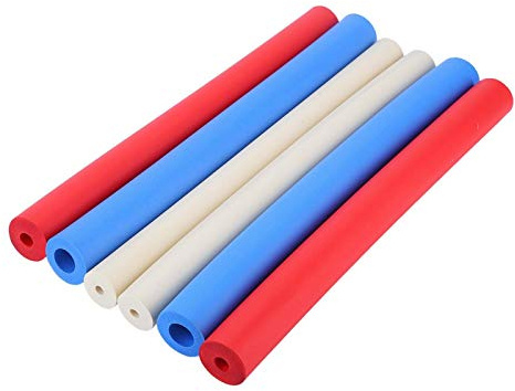 Tiiyee Foam Grip Tubing, Adaptive Utensils Grip Tubing Round Hollow Closed Cell Tube Built up Grip Aid Cutlery Padding Handles Pipe Tool for Dexterity Disabled Elderly Spoon Fork Arthritic Hands