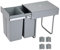 Nisorpa Pull Out Kitchen Bin 40L(2x20L), Under Sink Bins for Kitchen Cupboard 400mm, Pull Out Bin Under Counter, Waste Bins In Cupboard