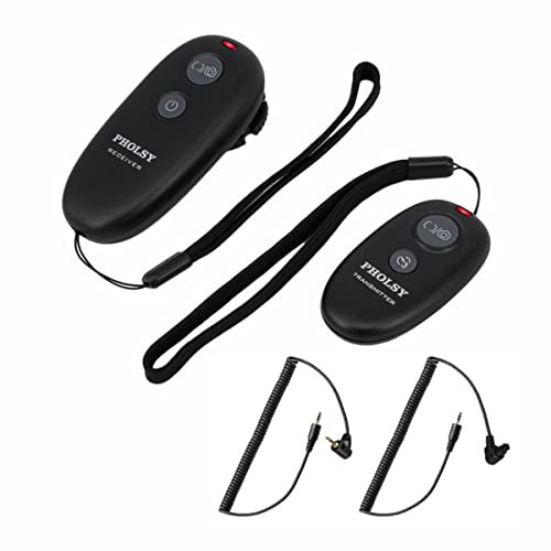 PHOLSY scatto remoto Telecomando Wireless con 2 cavi per Canon Olympus Fuji Fotocamere con Connessioni Diverse EOSR R6 5D mark III 1300D 1200D 7D mkii 1DX 600D 1100D 1D mk iii 2000D 6D mk2 750d etc