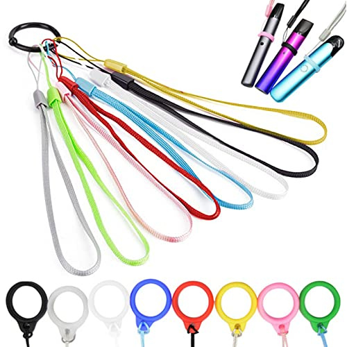 Silikon Lanyard Elektronische Zigarette,Schlüsselbänder Umhängebänder Nylon Lanyards Schönes Umhängeband Bunt Schlüsselband für Zigarette,Ausweise,Impfpass Erwachsene (8 Farben)