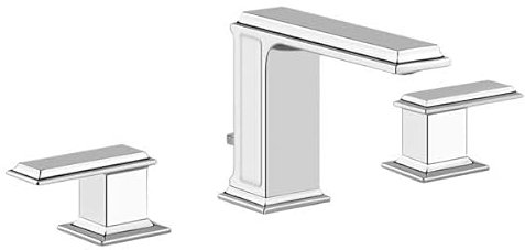 Gessi Eleganza, Drei-Loch-Waschtisch-Armatur, 3/8-Flex-Schlauch, mit Ablaufgarnitur, 46012, Farbe: Chrom
