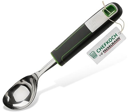 CHEFKOCH Eisportionierer Premium – Zum Formen leckerer Eiskugeln für das perfekte Eisvergnügen – Zum Portionieren von cremigem Eis, erfrischendem Sorbet und vielen anderen Desserts