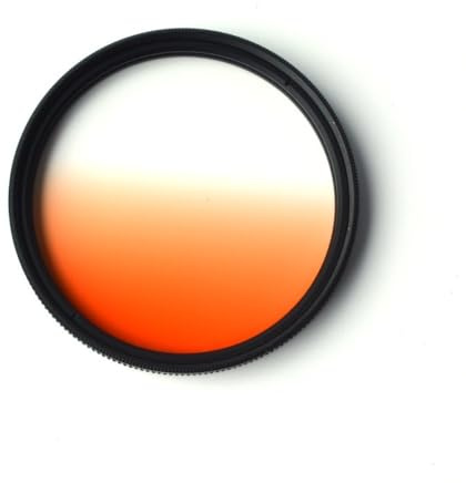 52 mm runde, verstellbare Verlaufslinse, Handy-Filterlinse, SLR-Filterlinse, Verlaufsfilter (Color : Gradient Yellow)