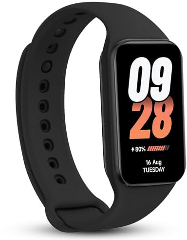 Mi Band 8 Active-Pantalla AMOLED 1,47 pulgadas Resistente al agua 50 modos de Ejercicio monitorización de la frecuencia cardiaca,14 días de duración de la batería 100 divertidas interfaces de reloj