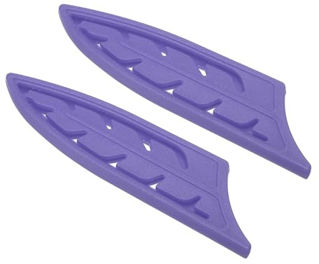 PATIKIL Plastik-Sicherheitsmesserabdeckungen für 4 Keramikmesser, 2er-Pack Messerschutzkappen Klingenbeschützer Messerscheide für die Küche, Blau