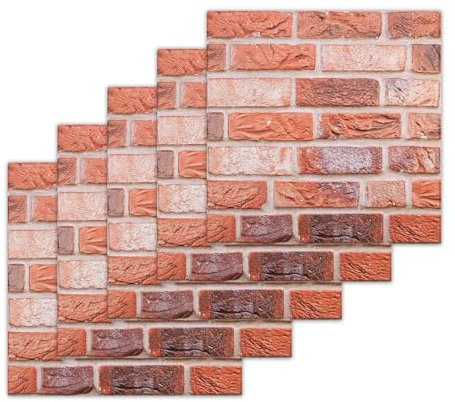 YapitHome 10 Stücke Steintapete Selbstklebend,3D Wandpaneele Selbstklebend,Tapete Selbstklebend für Möbel Wandtür Wasserdicht Steinoptik